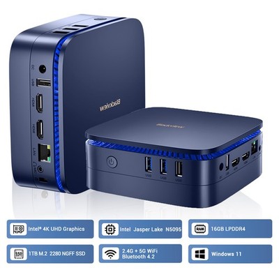 Blackview Mini PC Windows 11 Pro MP60 Mini Computer PC 16GB DDR4 RAM 1TB M.2 SSD