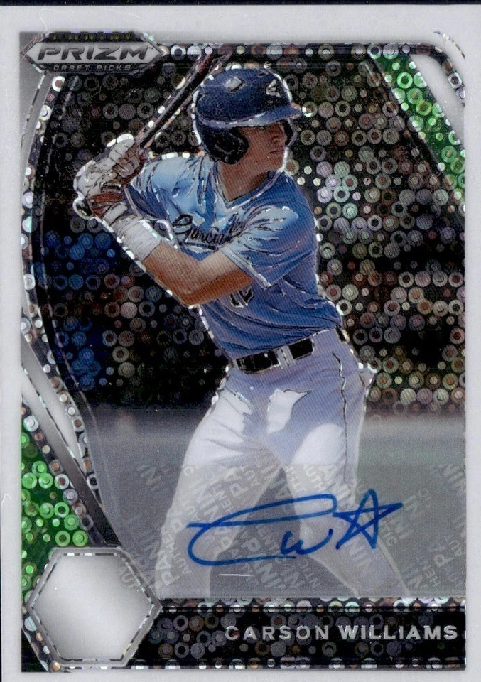 White Donut Circle Prizm Autographs