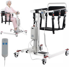 Electric Patient Lift Chair for Seniors - Easy Transfer Aid for Elderly Disabl