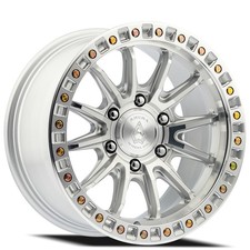 17x9 Arena Wheel Co A103 Mission Gloss Silver Machined 6-lug Rims 4pcs
