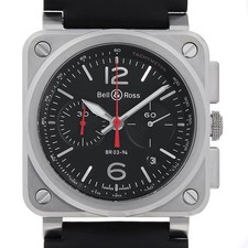 Bell Ross BR 03-94 Black Steel BR0394-BLC-ST/SCA second hand mens