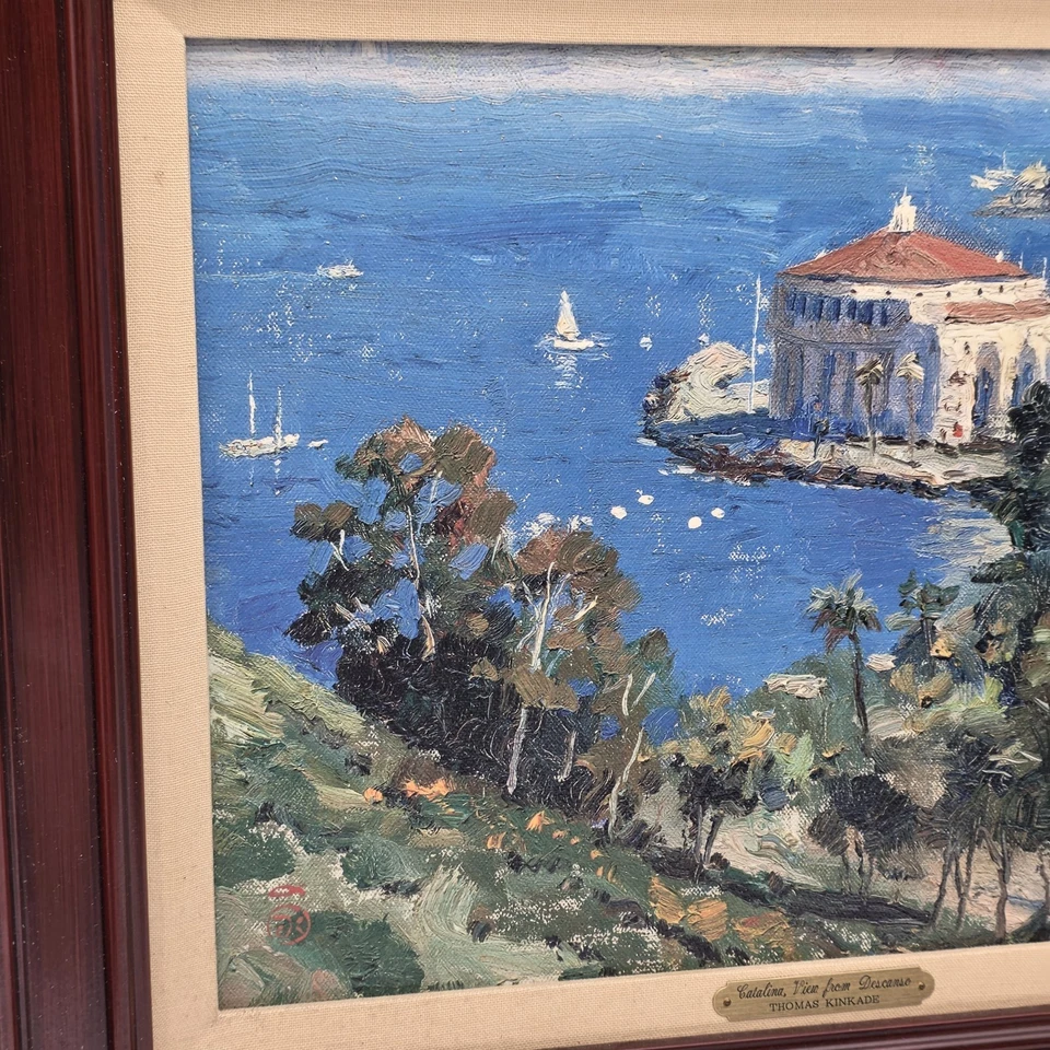 Thomas Kinkade Catalina Vista desde Descanso Edición Limitada Foto 3 de 4