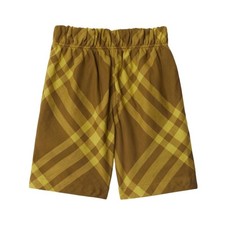 Burberry Kids Elastic Waist Checkered Shorts