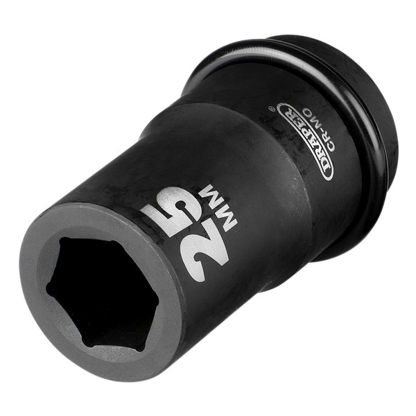 "Draper Deep Impact Stecknuss 25Mm 1\" Vierkantantrieb 6 Kant Chrom-Moly Stahl"-image