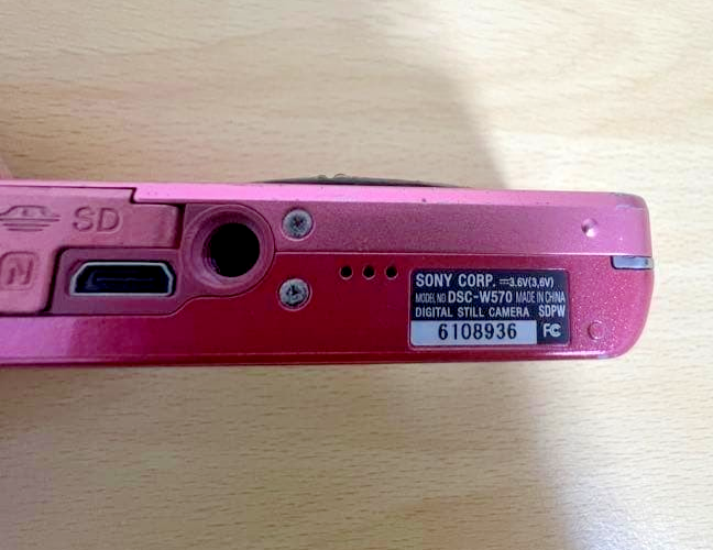 SONY Cyber-shot DSC-W570 Pink 5x Zoom 16.1 MP Digital Camera