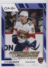 2023-24 O-Pee-Chee Marquee Rookie Blue Border Uvis Balinskis #595 0ol8