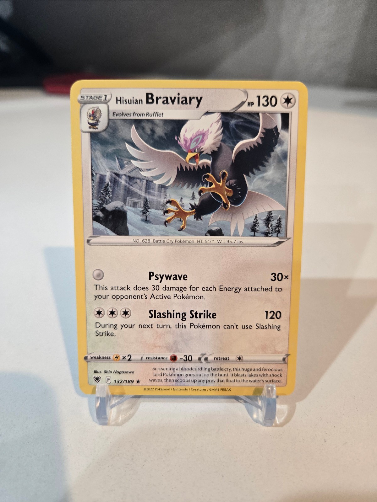 Hisuian Braviary 132/189 Astral Radiance Rare