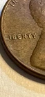 1956 Wheat Lincoln Penny D Mint Mark, L  On Rim Error
