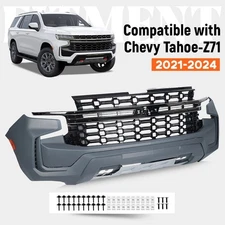 For 2021 2022 2023 2024 Chevy Tahoe -Z71 Front Bumper Cover Grille Assembly Kit