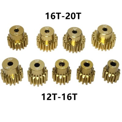 1/10 RC Car 12-20T 0.8M 32P 3.175mm Assorted Motor Pinion Gears w/ Wrench&Screws