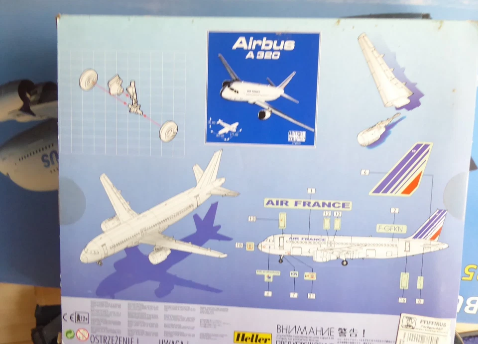 Heller 60448 Airbus A 320 Jet Passeggero 1:125 Modello Da Air France - Immagine 3 di 4