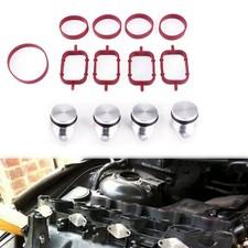 4 X 22mm Swirl Flap Replacements Removal Blanks Delete Plug Kit Fit For BMW