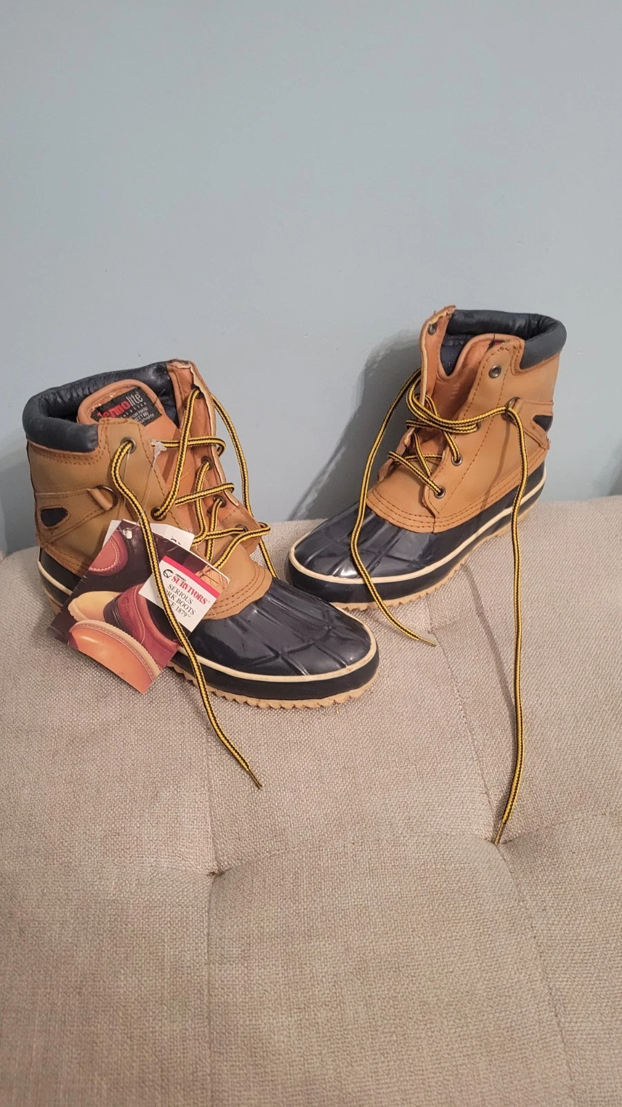 Herman Survivors Thermolite Duck Boots Size 6 Vintage Work Snow Boots NOS
