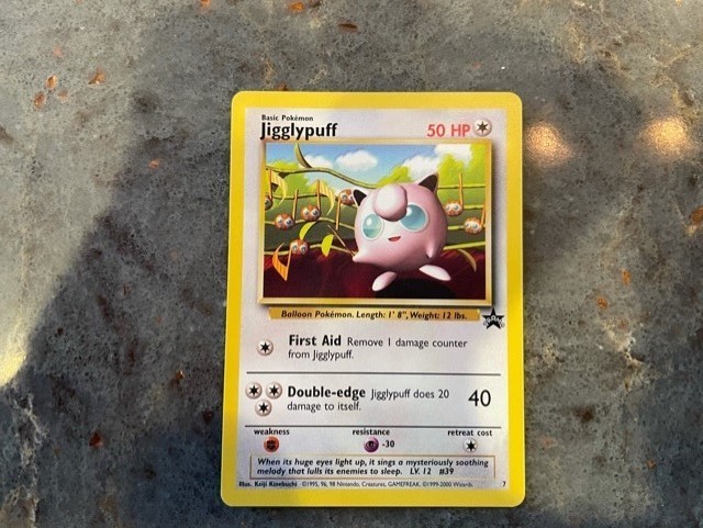 Jigglypuff #7 Black Star Promo Pokemon Card Wotc Never played