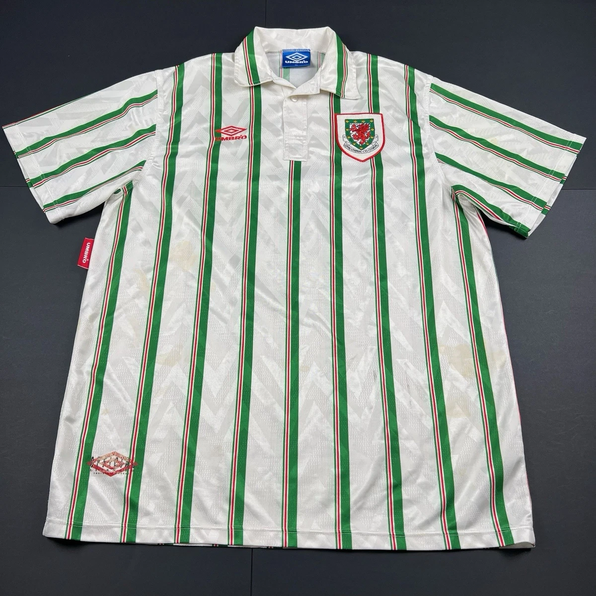Maillot De Football Vintage Pays De Galles Domicile 1992 - Umbro - Taille XL