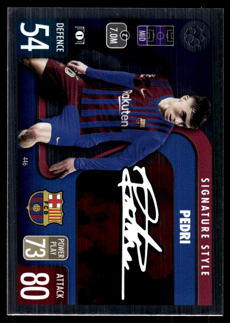 Pedri 2021-22 Topps Match Attax Champions & Europa League #446 FC Barcelona