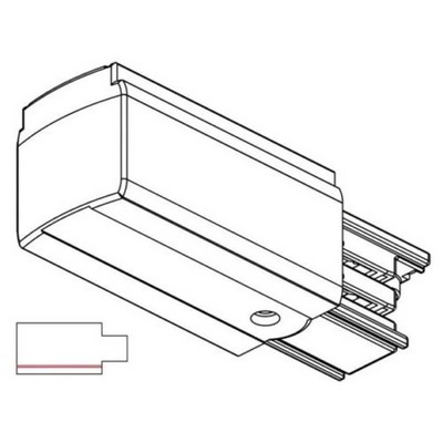 Noa Aluminium Targetti XTS 11-2TI - Power Head für Leuchtenschiene - N