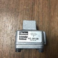 PARKER 0R12B 1/8" QUICK EXHAUST VALVE OR12B Schrader Bellows 150 PSI Max No Box