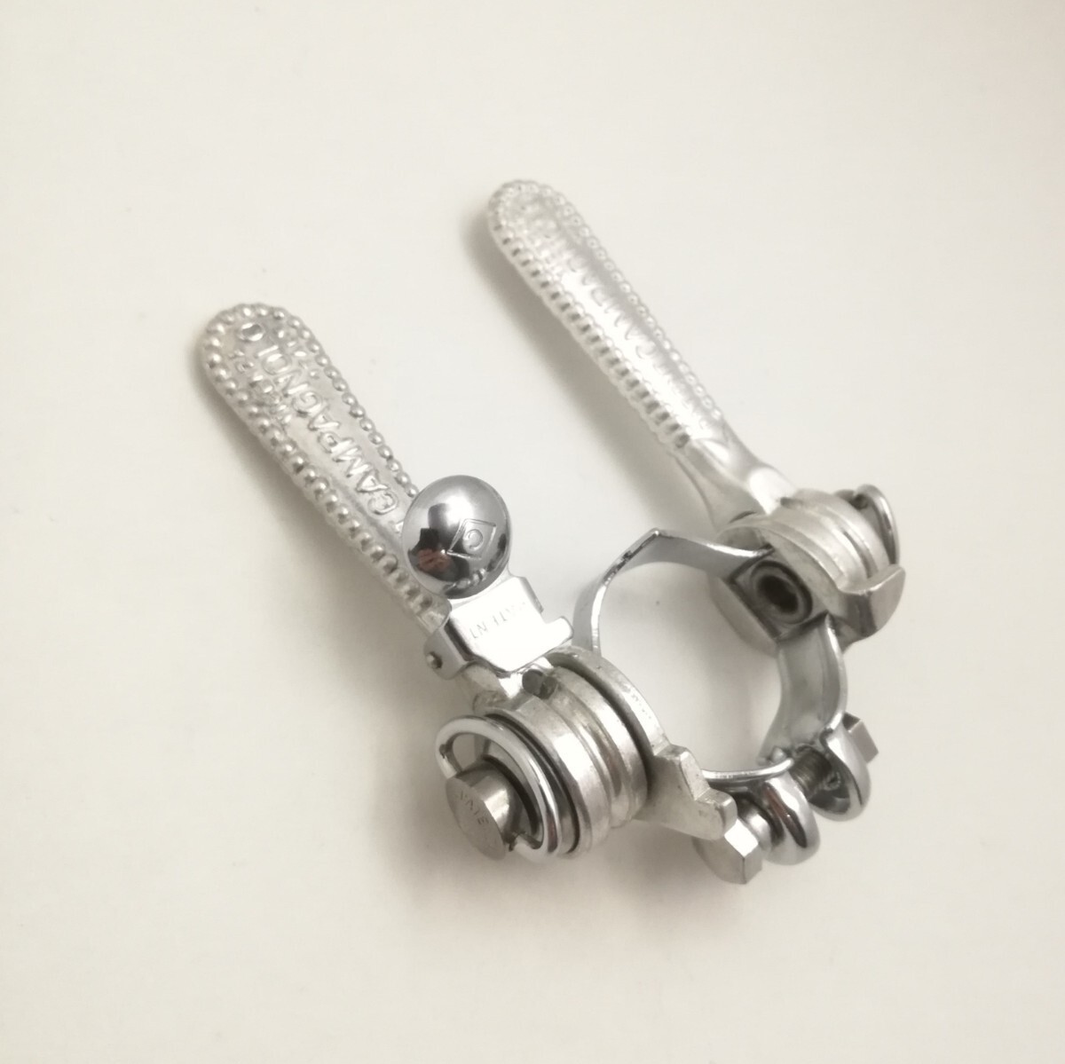 Campagnolo Record Friction Down Tube Shifters with Chain Rest Set