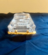 Franklin Mint 1956 Ford Thunderbird T-bird Glass Crystal Car 24k Gold Marked
