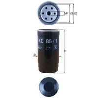 Kraftstofffilter Mahle Kc 85/1 FüR Rover Land Mg 75