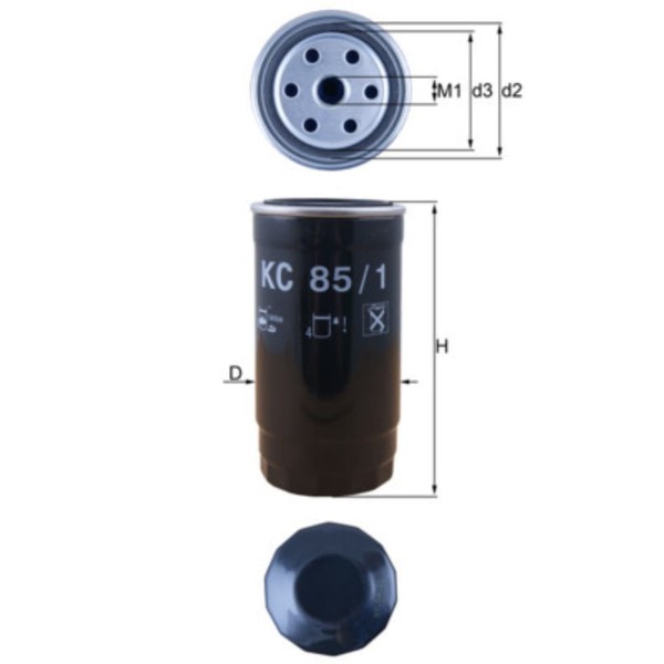 Kraftstofffilter Mahle Kc 85/1 FüR Rover Land Mg 75-image