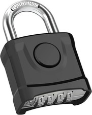 Diyife Heavy Duty Combination Padlocks, [Weatherproof Outdoor] Large 4 Digit