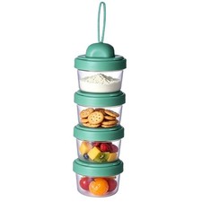 4 Layers Baby Milk Formula Dispenser on The go, Baby Formula Containers for T...