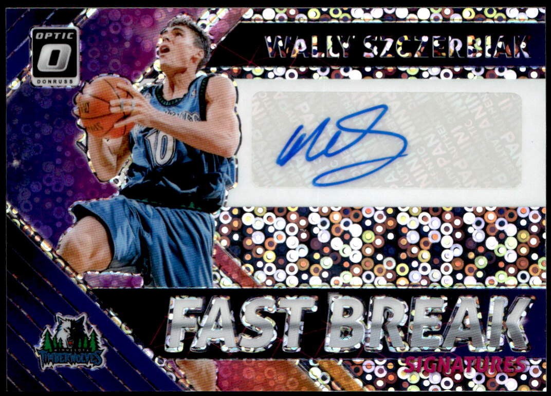Wally Szczerbiak #FB-WSZ 2018-19 Donruss Optic Basketball Fast Break Signatures