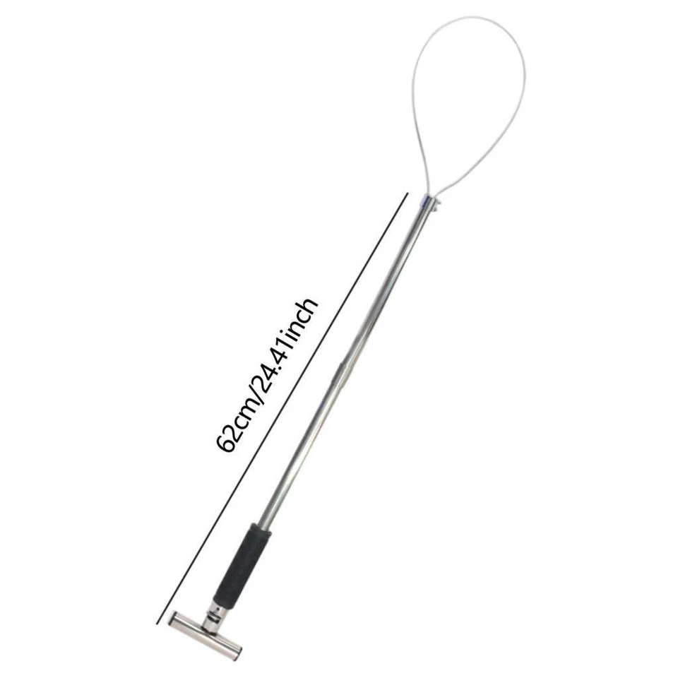 Pig Holder Long Pole Heavy Duty Dog Catching Pole Animal Control Tool Stainless - image 2 of 3