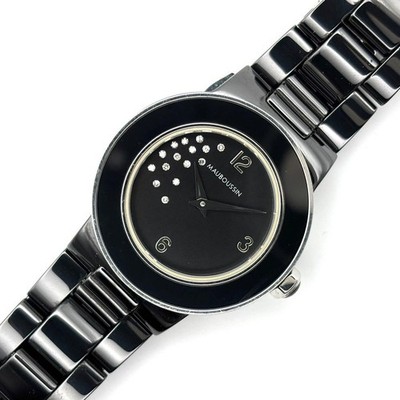 Mauboussin Amour La Nuit Ceramic Diamond Quartz Ladies Watch Used