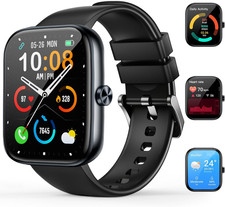 Smart Watch for Men Women, 1.83" HD Touchscreen Fitness Watch with Bluetooth Cal
