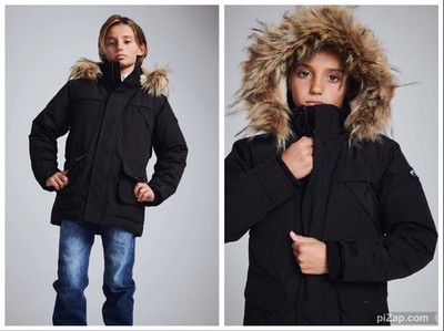 Appaman Kids Unisex Denali Down Coat Faux Fur Hood Sherpa Core Collection 14