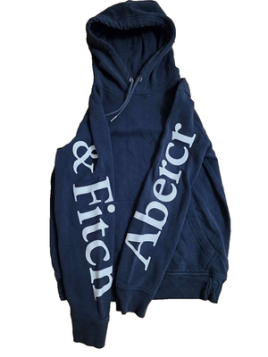 Abercrombie & Fitch Soft A & F Fleece Hoodie Navy X-Small A001158