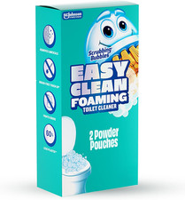 Easy Clean Foaming Toilet Bowl Cleaner, Easy Drop In Powder Pouches, 100g 2 Pou