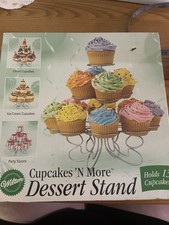 Wilton Cupcake's And More Small Dessert Stand Holds 13 Cupcakes NIB 2005