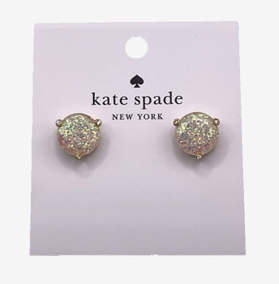 Kate Spade Earring Rise And Shine Stud Earrings Opal Glitter NEW Round Studs