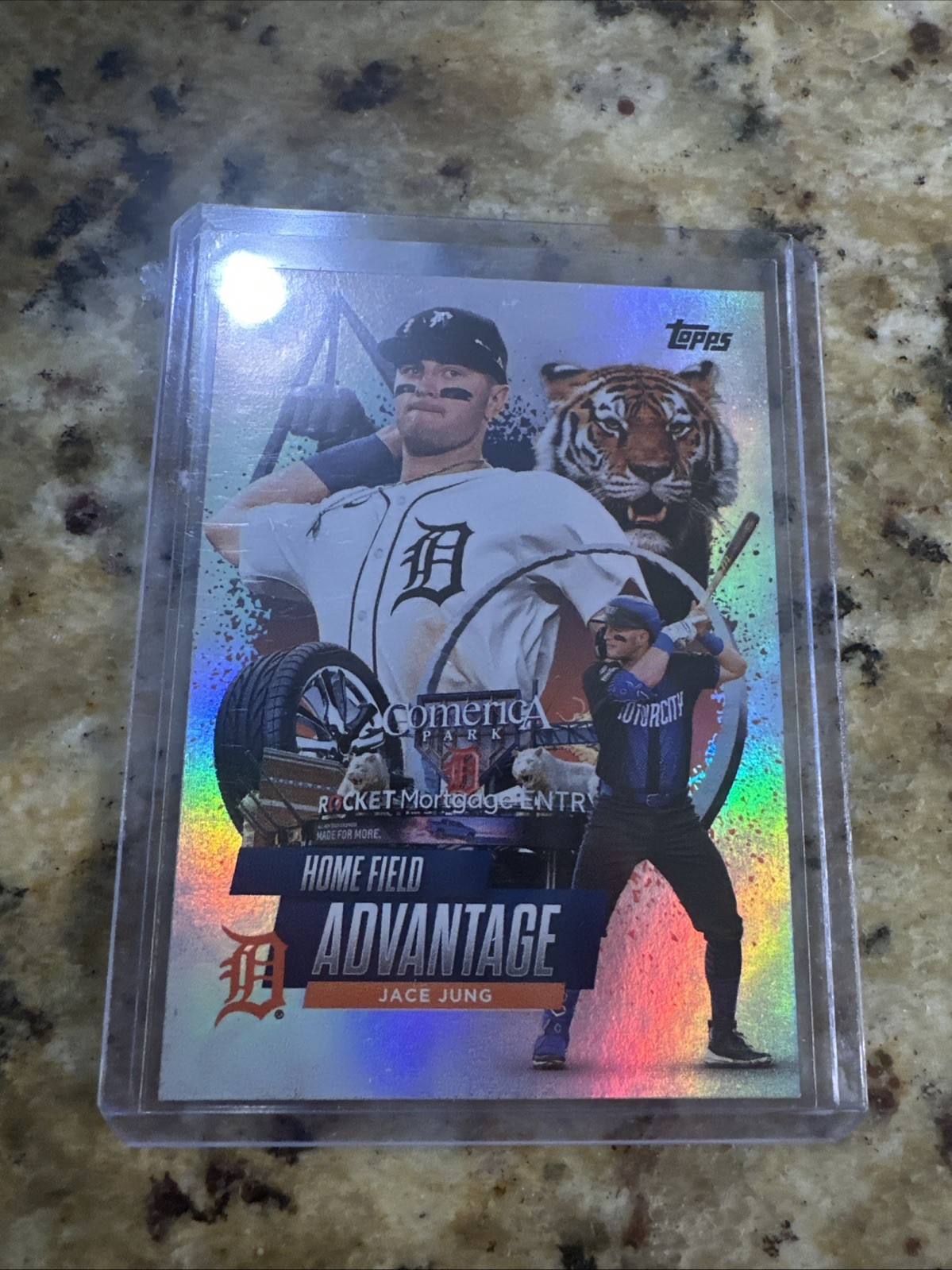 2025 Topps Series 1 Home Field Advantage Jace Jung Tigers RC SSP Case Hit HA-15