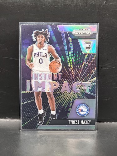 Tyrese Maxey [Silver] #16 2020 Panini Prizm Instant Impact card