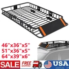 46" x 36" /51" x 36" / 64" x 39" Universal Roof Rack Cargo Basket for Truck, SUV