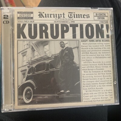洋楽 Kuruption Kuruption! [PA] By Kurupt (2CD's, 1998, Antra Records) Bi