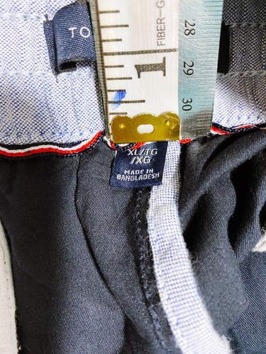 Tommy Hilfiger Mens Shorts Size XL Blue Elastic Waist Flat Front Pockets - Picture 6 of 9