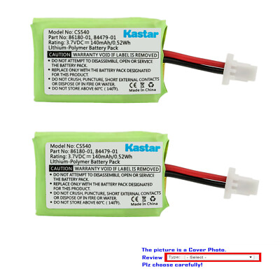 Kastar CS540 CS540A Headset Battery for Plantronics 84479-01 PL-84479-01 Battery