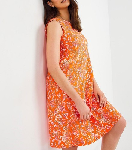 NUEVO Damas Algodón Verano Camiseta Estampado Cambio Vestido Transpirable Elástico Talla 10-26 - Imagen 2 de 17