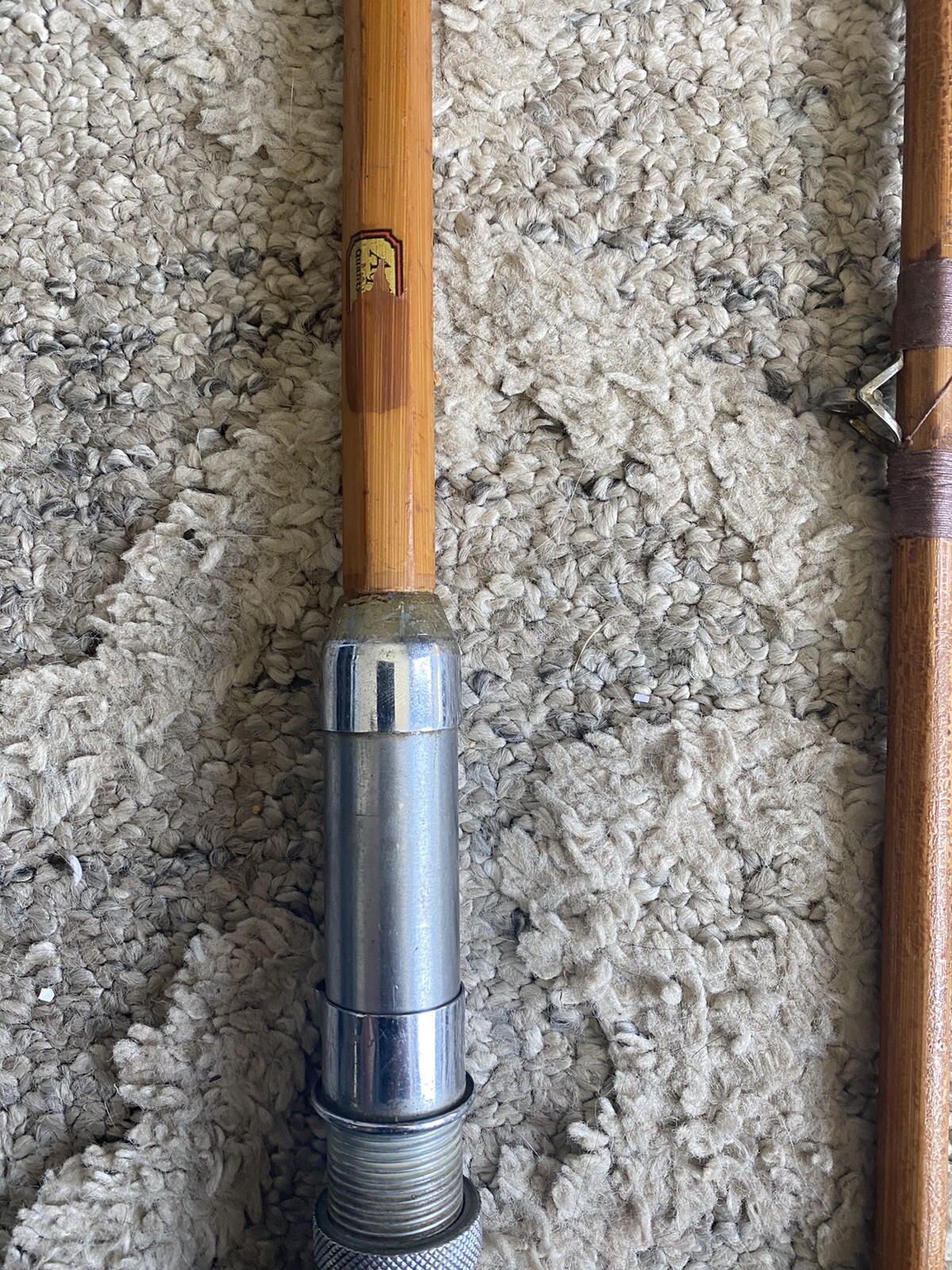 Vintage Tonkin cane Bamboo fishing pole eBay