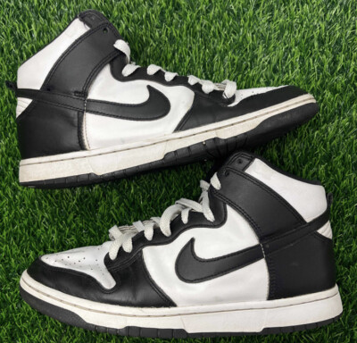 Nike Dunk High Hi Black White Men's Size 9 Sneakers Shoes DD1399