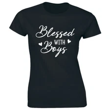 Blessed With Boys Women's T-Shirt For Moms Mother's Day Gift