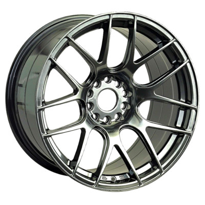 XXR WHEELS 530 18X8.75 5x100/5x114.3 Offset 33 Chromium Black (Quantity of 1)