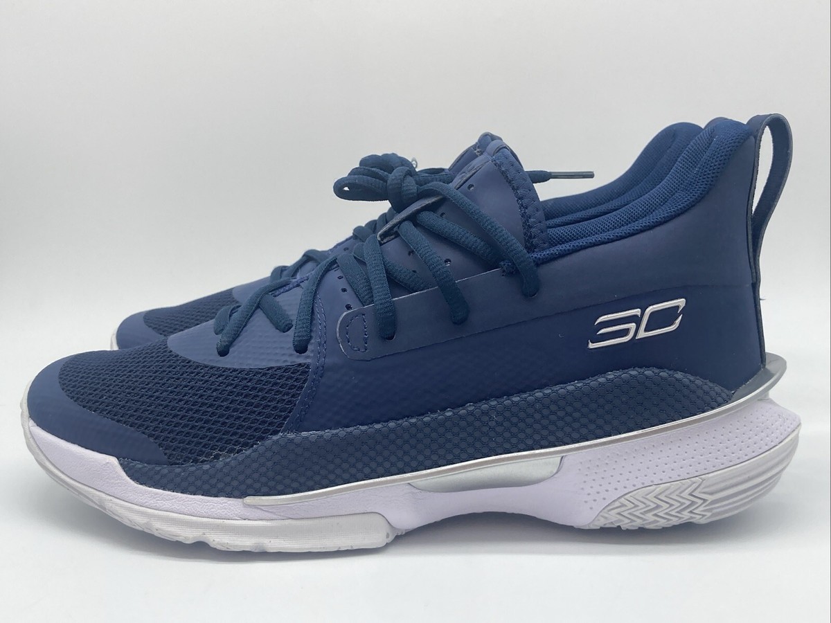 Under Armour Team Curry 7 Men's Size 8.5 M Navy Blue 3023838-408