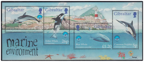 1998 Gibraltar "Marine environment" MNH, (**) Mi Nr. Bl. 34
